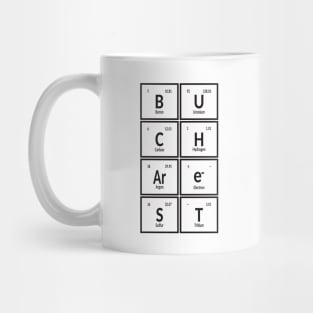 Bucharest City | Periodic Table Mug